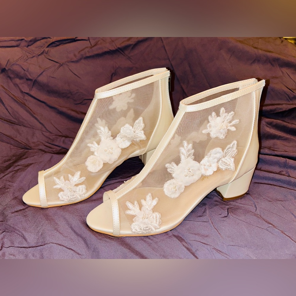 Brand new,  hand made from turkey wedding heels. Never worn only tried on.
